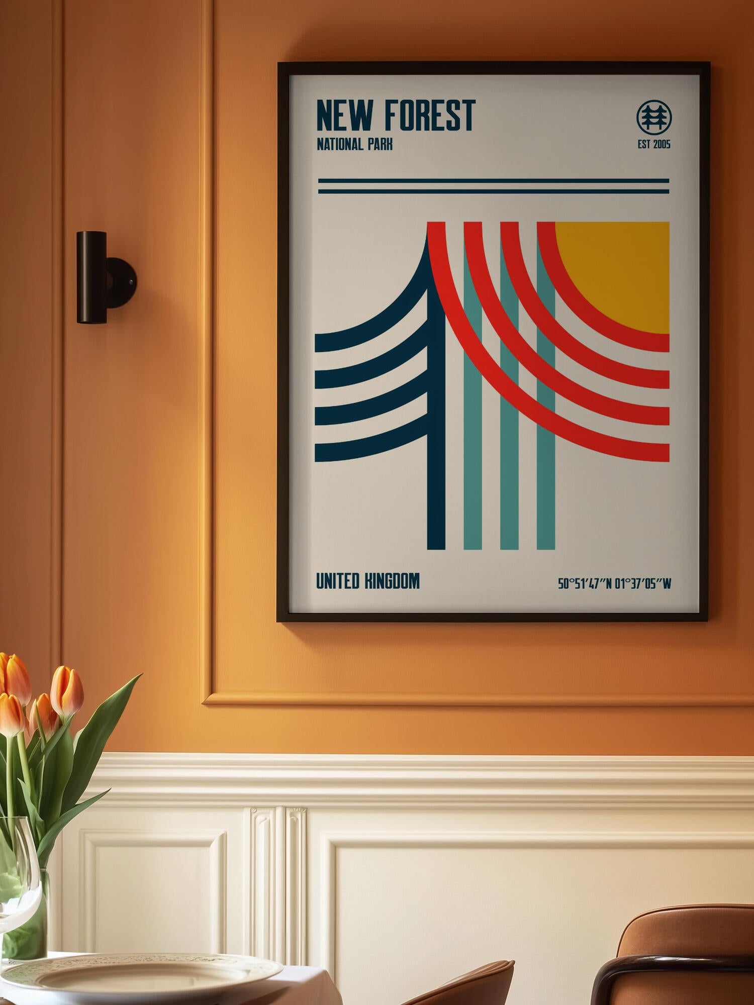 New Forest National Park Travel Poster