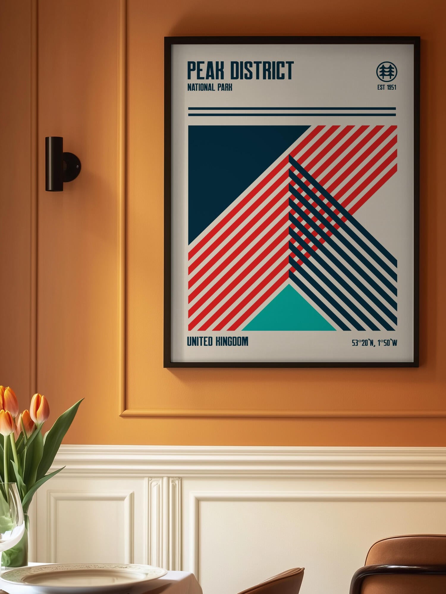 Peak District National Park Travel Poster