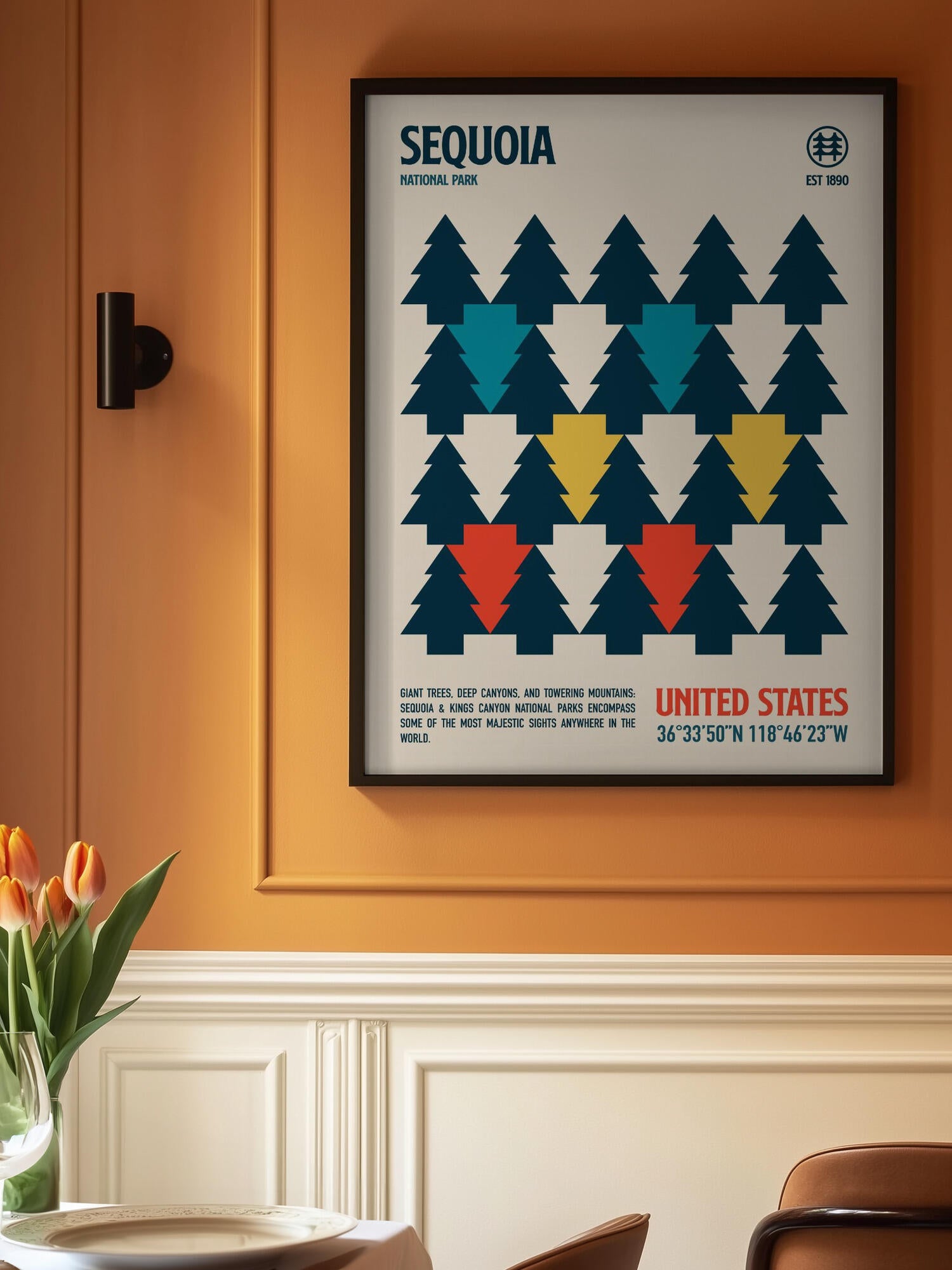 Sequoia National Park Travel Poster