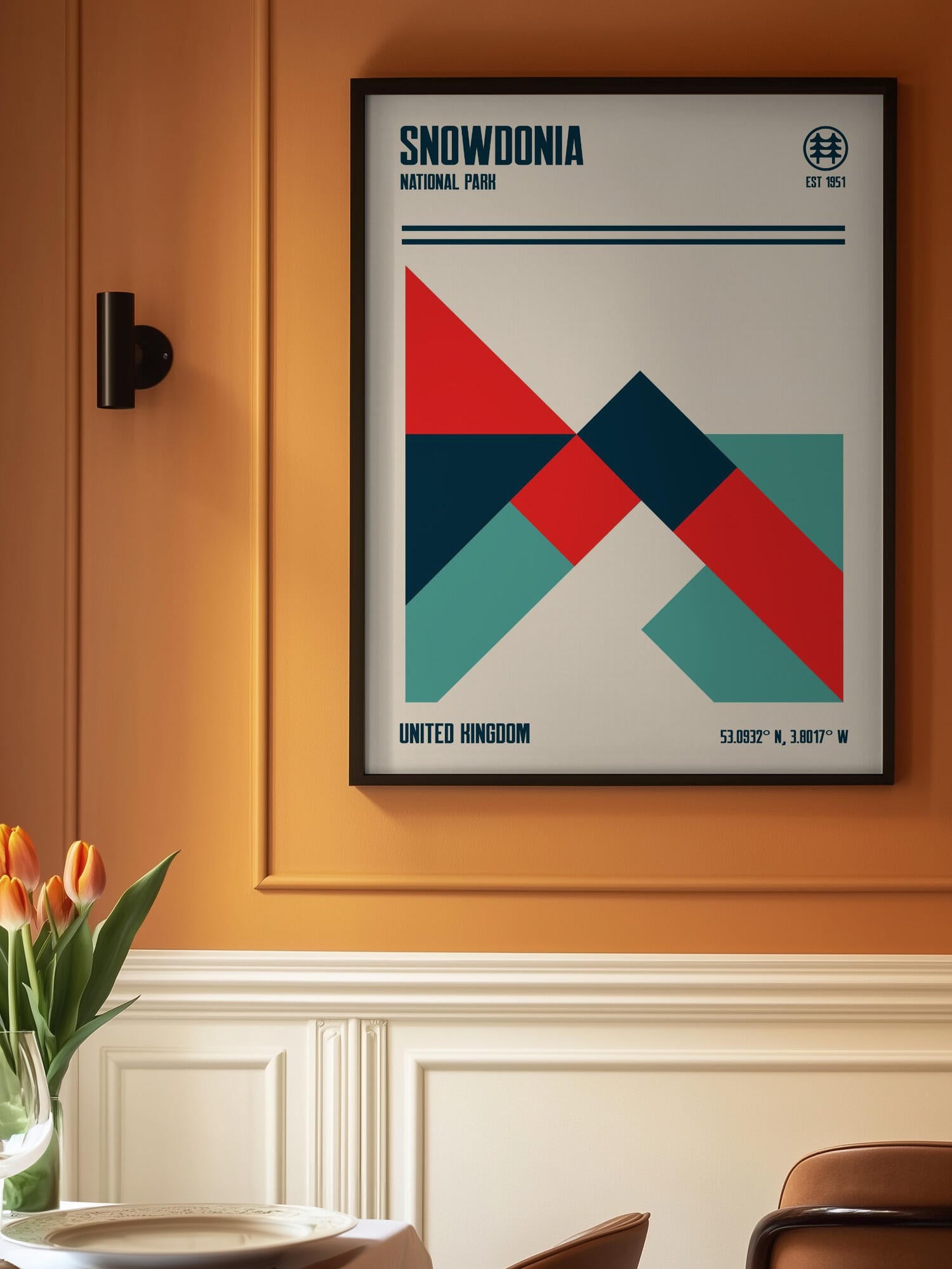 Snowdonia National Park Travel Poster