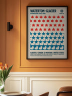 Waterton National Park Travel Poster
