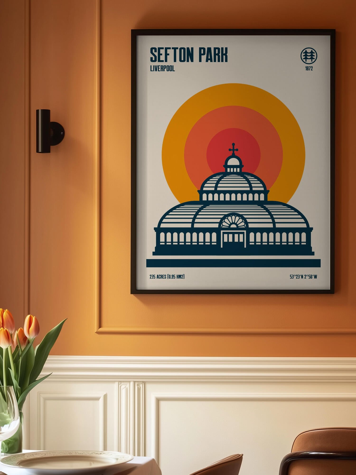 Sefton Park Palm House Travel Print