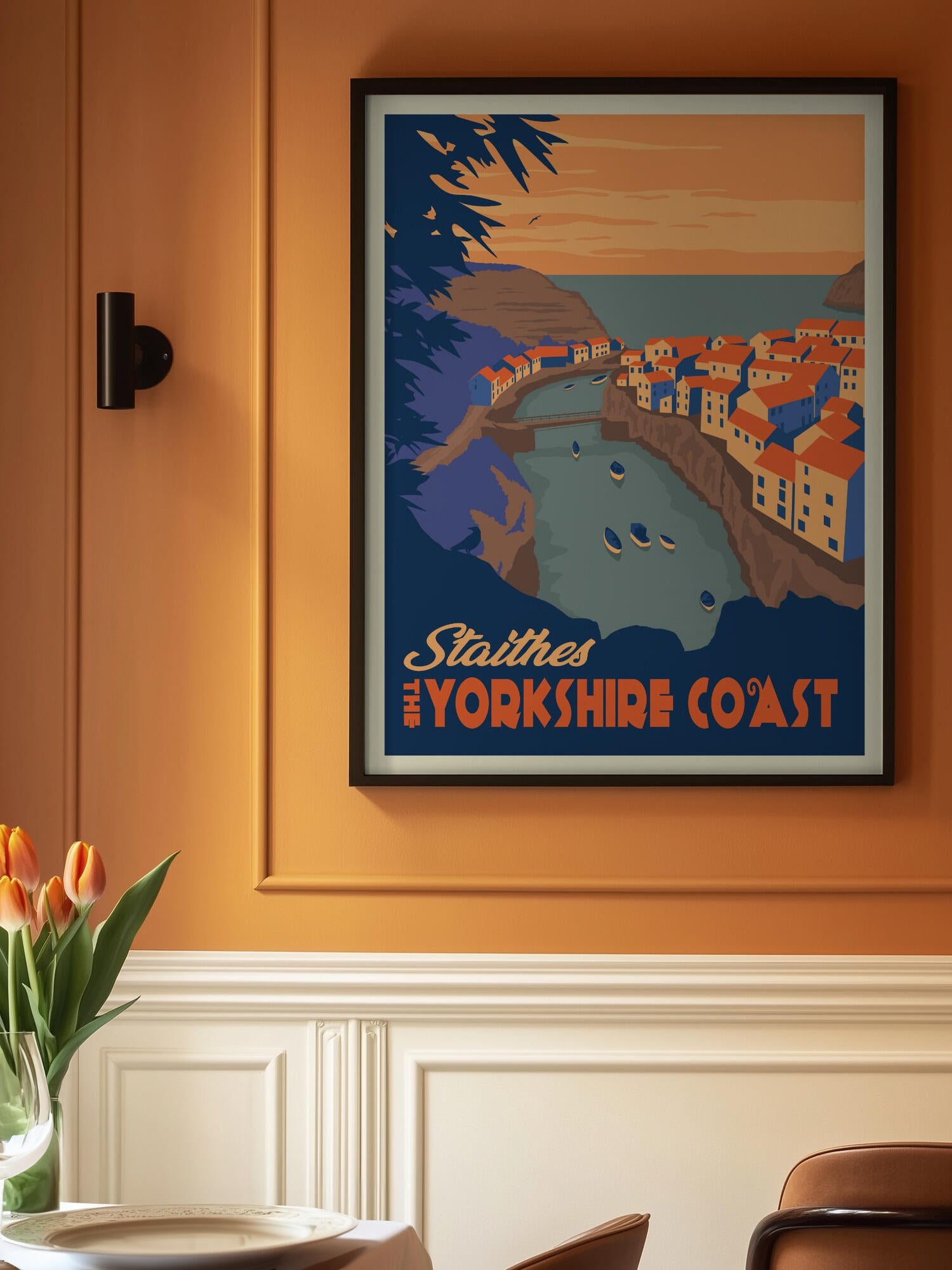 Staithes Yorkshire Travel Print
