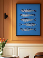 Sardines on Blue