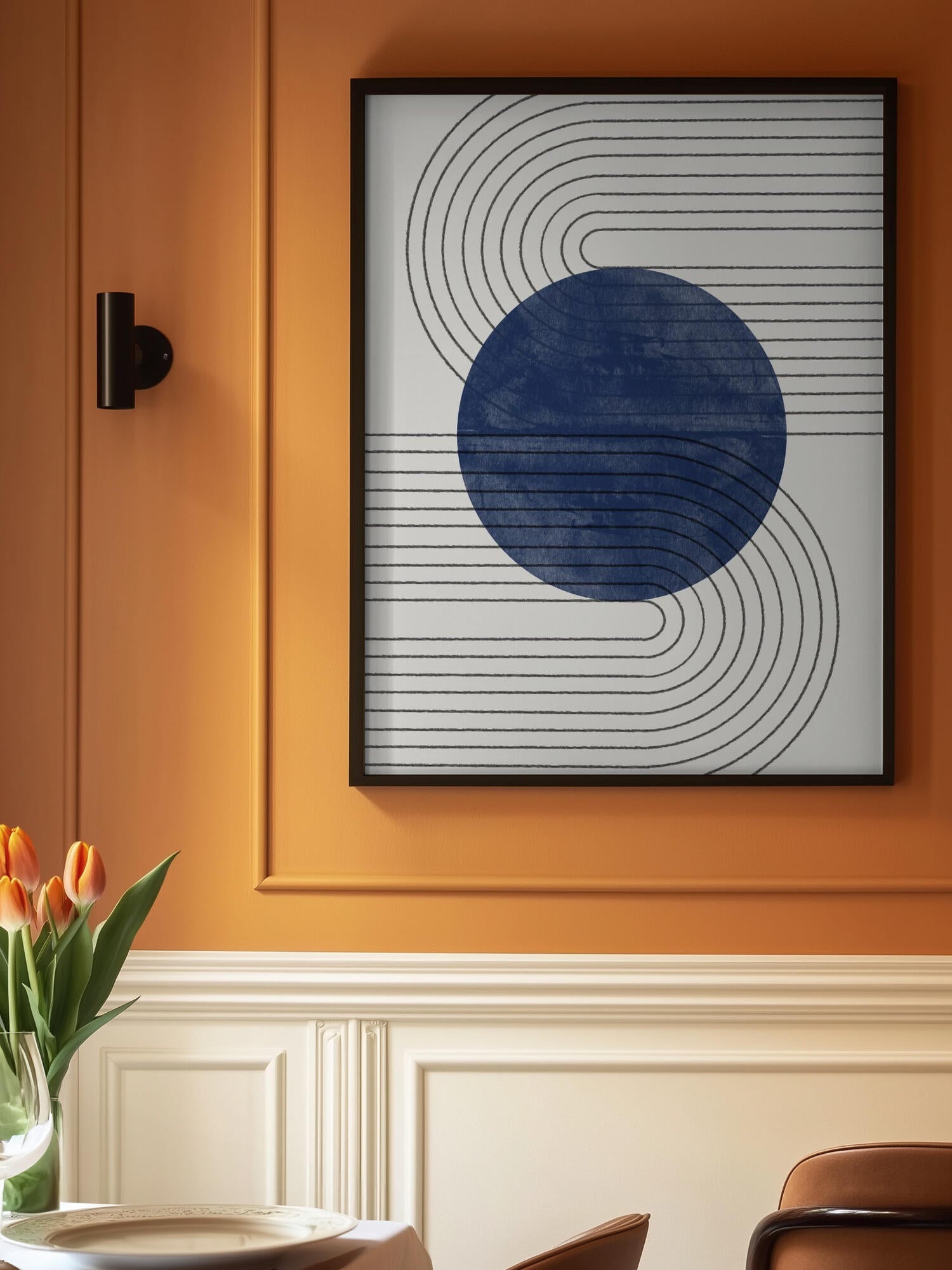 Blue Eclipse Lines