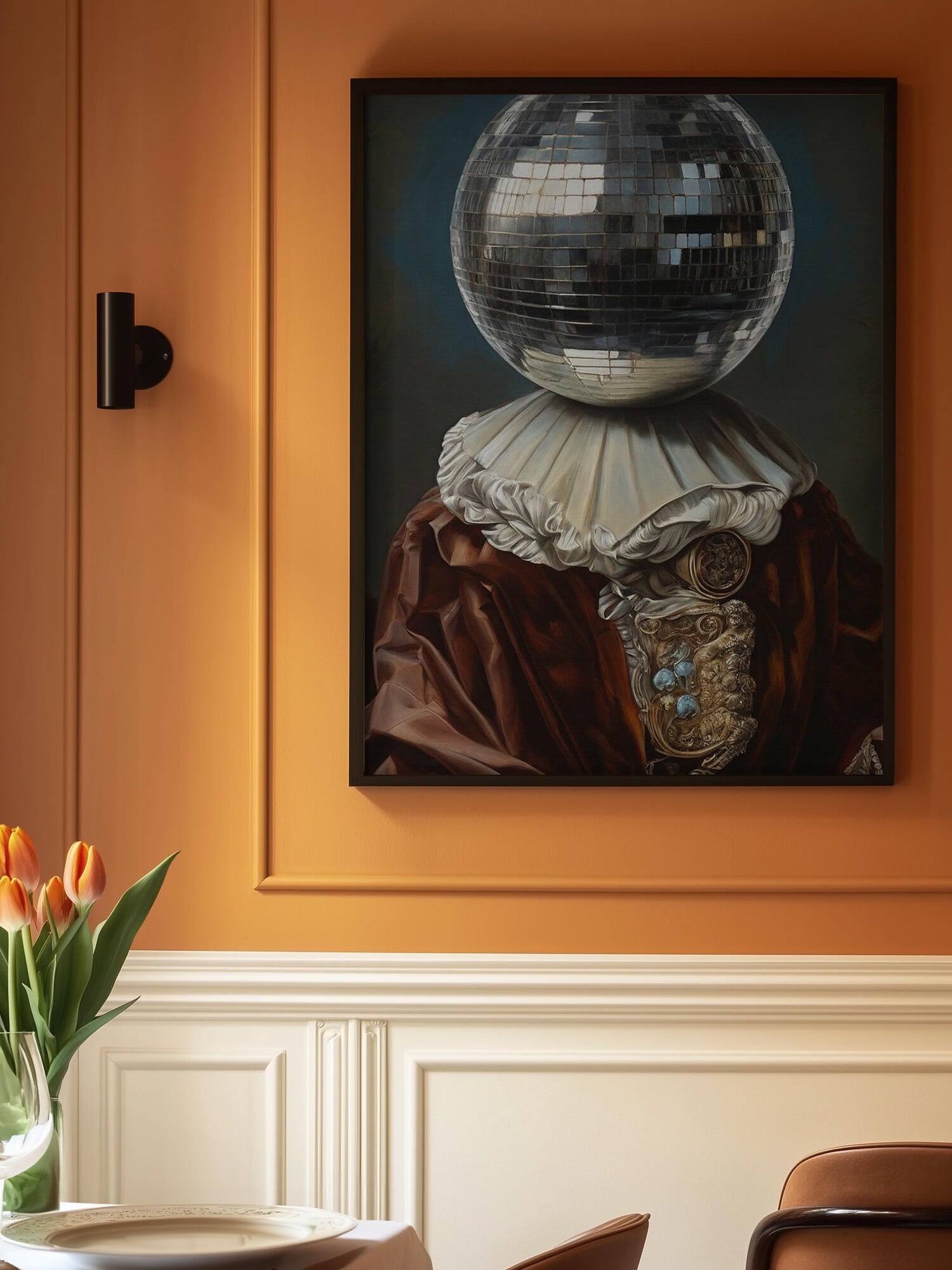 Antique Disco Ball, A Man with Disco head