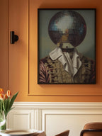 DiscoHead King  / Altered Collage Art