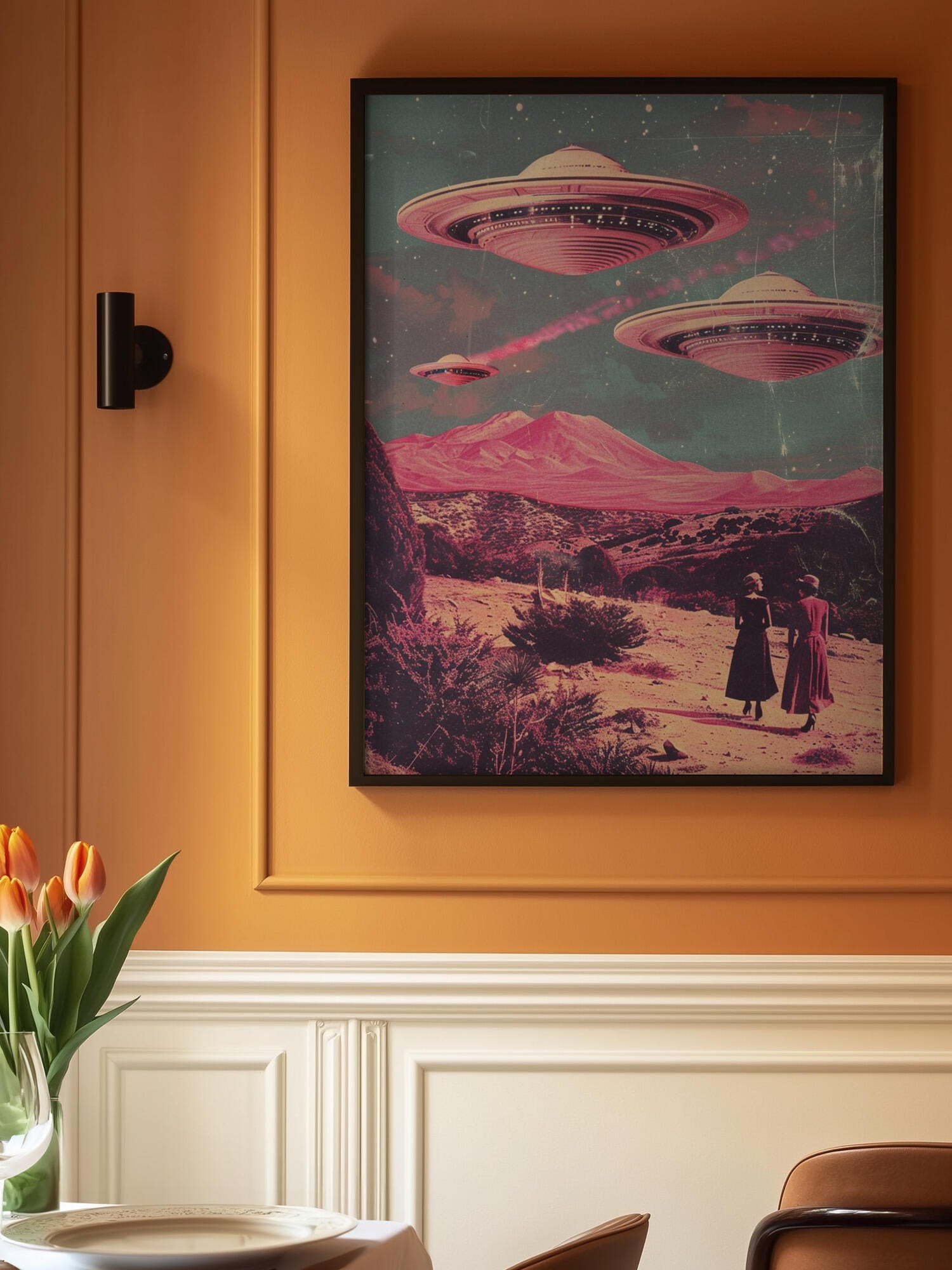 Pink UFO Arrival