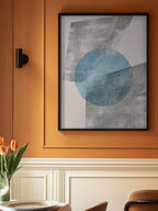 Blue Geometric Modern Object
