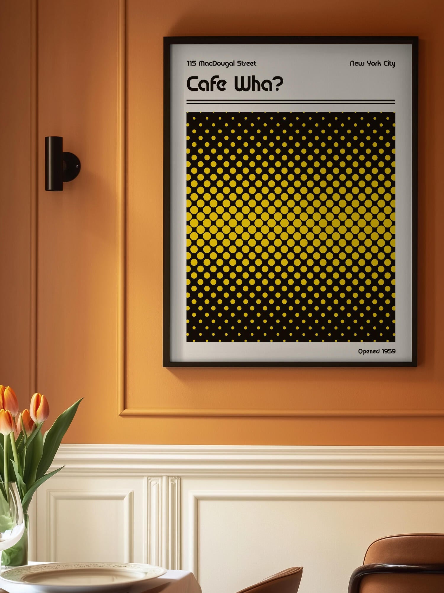 Cafe Wha Retro Poster