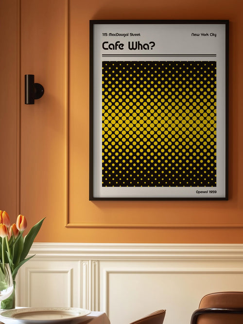 Cafe Wha Retro Poster