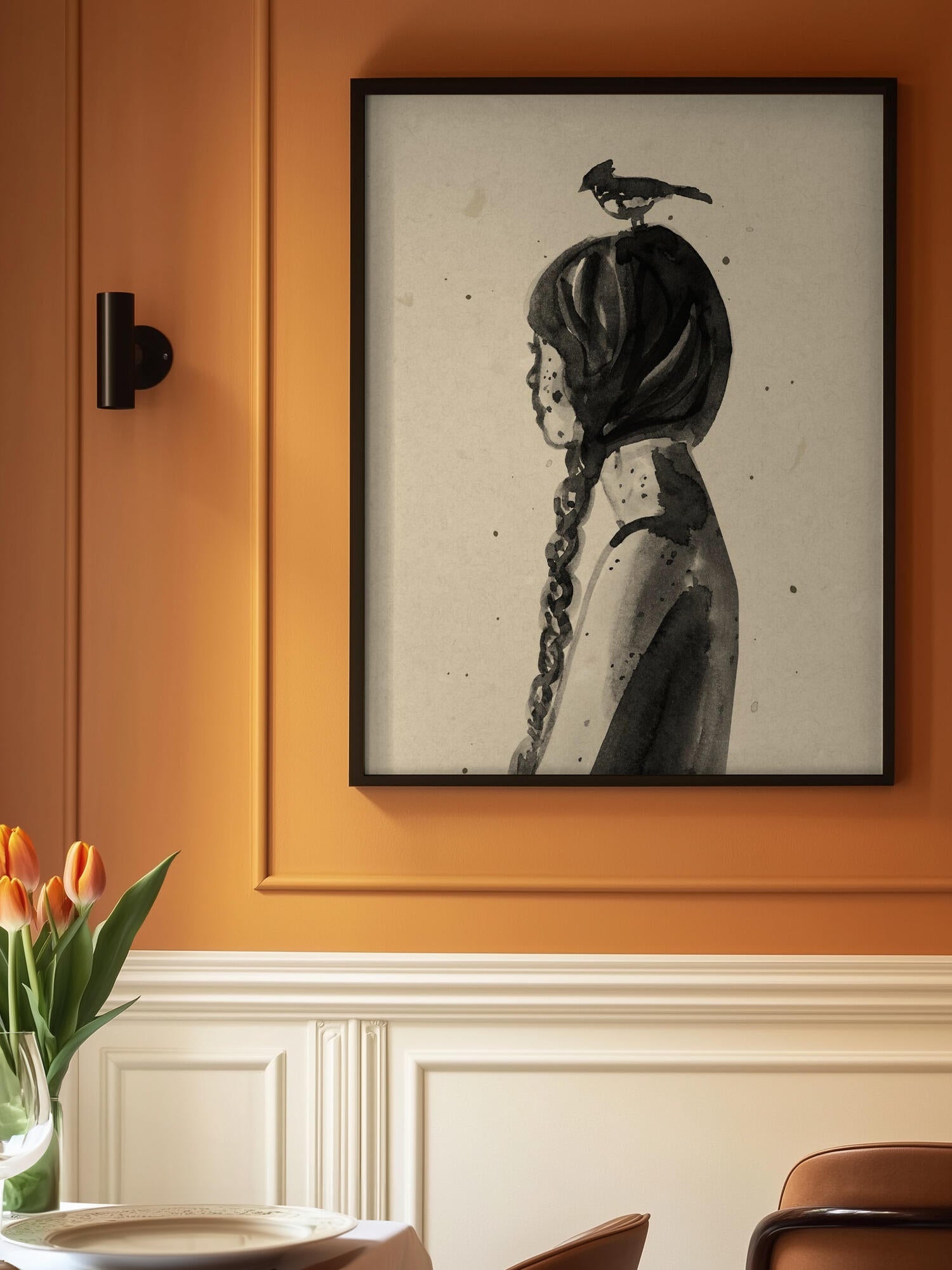 Girl with Bird