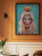 Woman With Peach