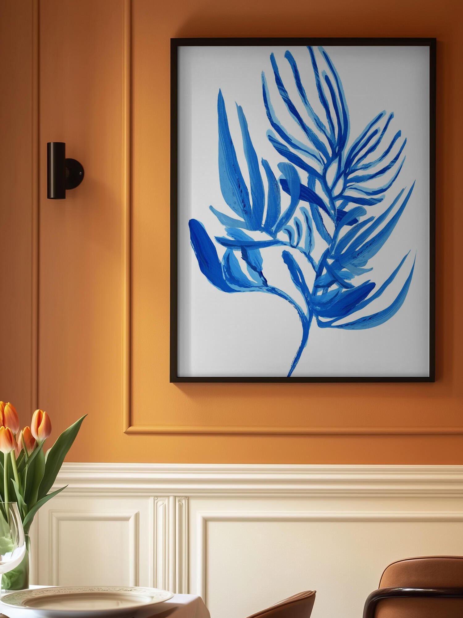 Blue Aquatic Plant Poster 6