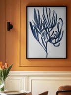 Blue Aquatic Plant Poster 3