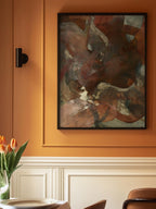 Organic Shapes in Earthy Tones of Brown and Green
