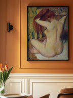 Woman Combing Her Hair