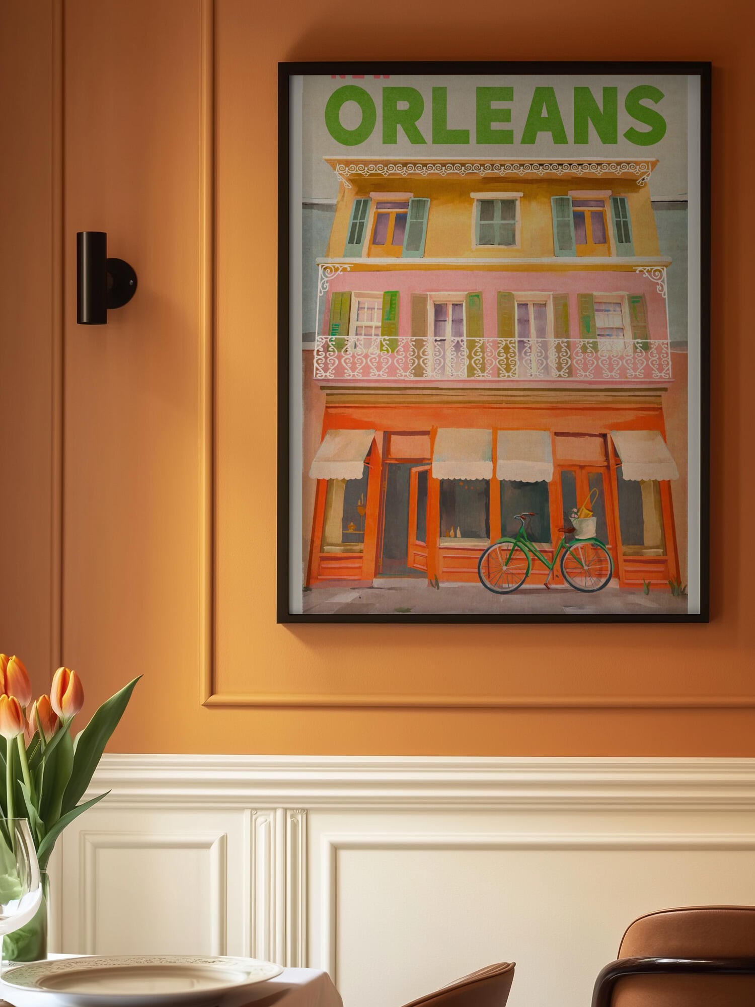 New Orleans Louisiana Vintage Travel Poster