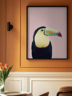 Toucan on Pink