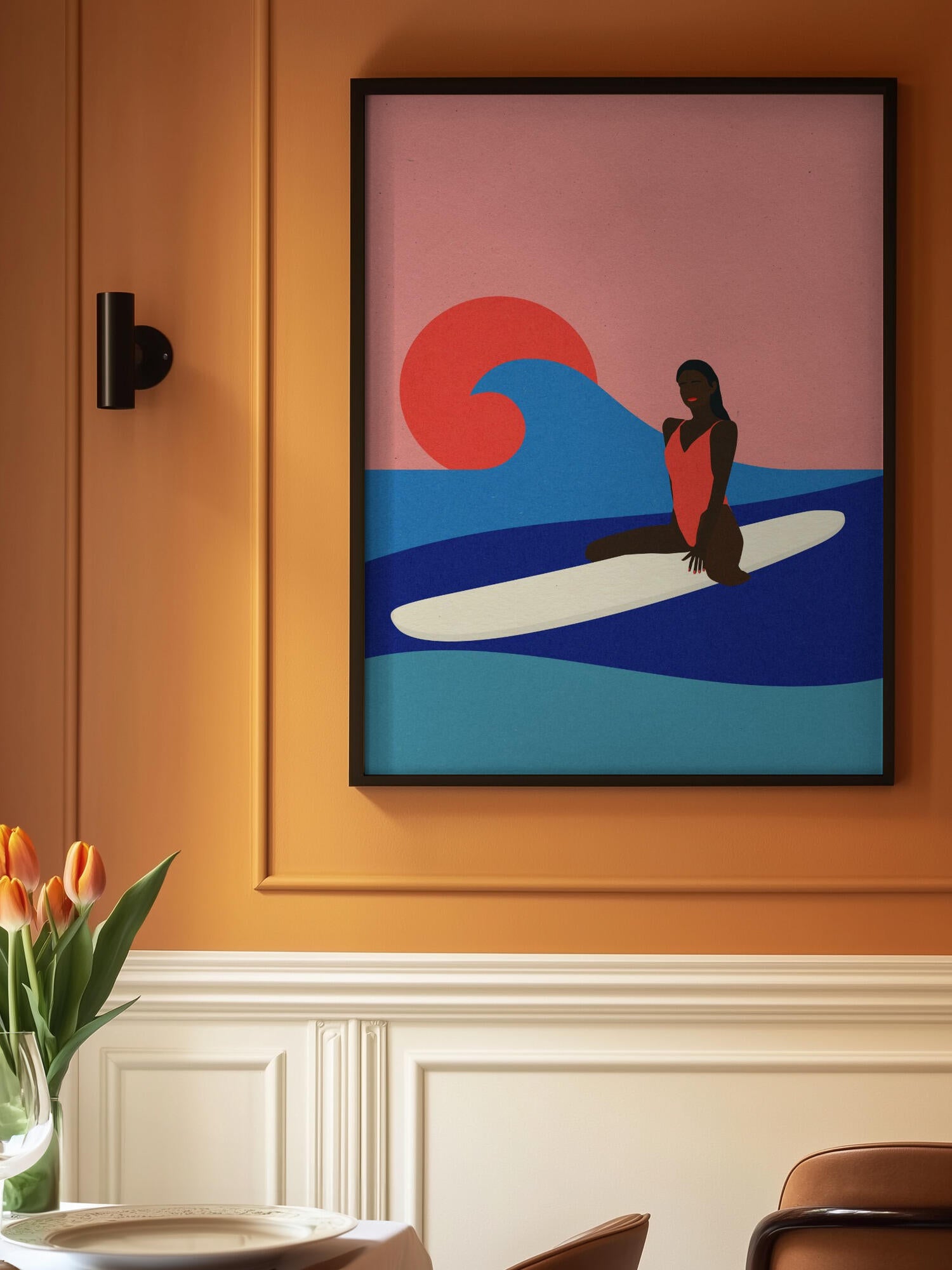 Girl On a Surfboard