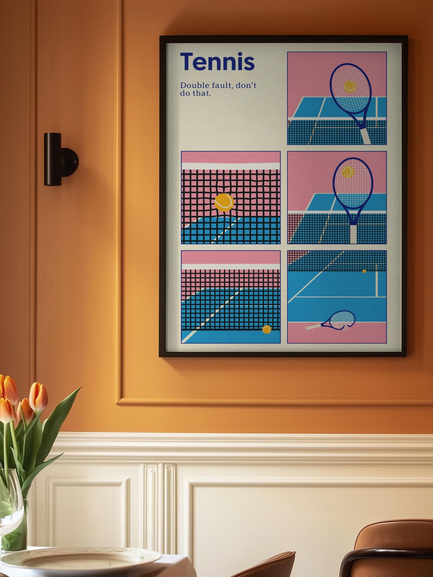 Poster Tennis Double Vault