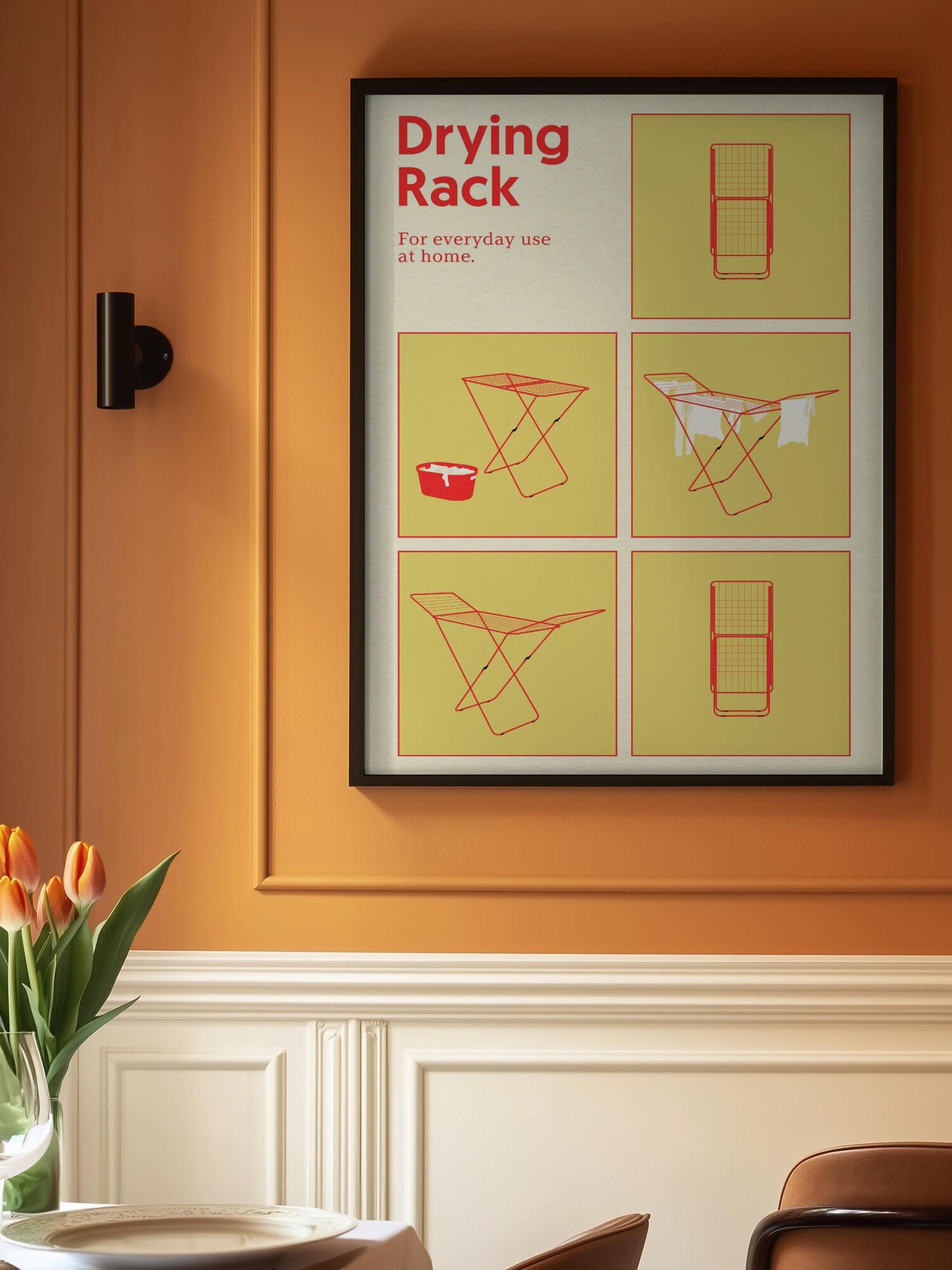 Poster Drying Rack