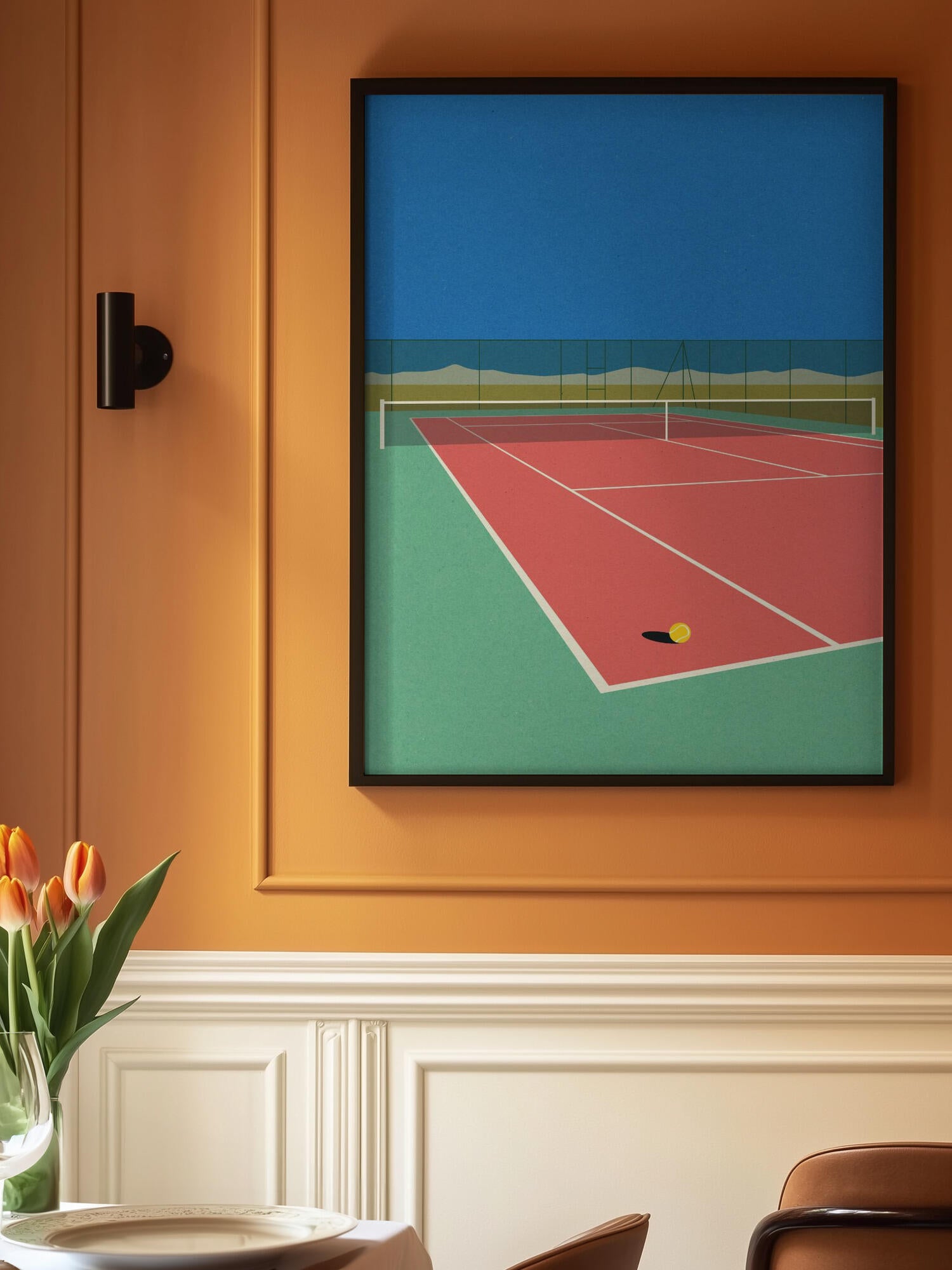 Tennis Court In the Desert