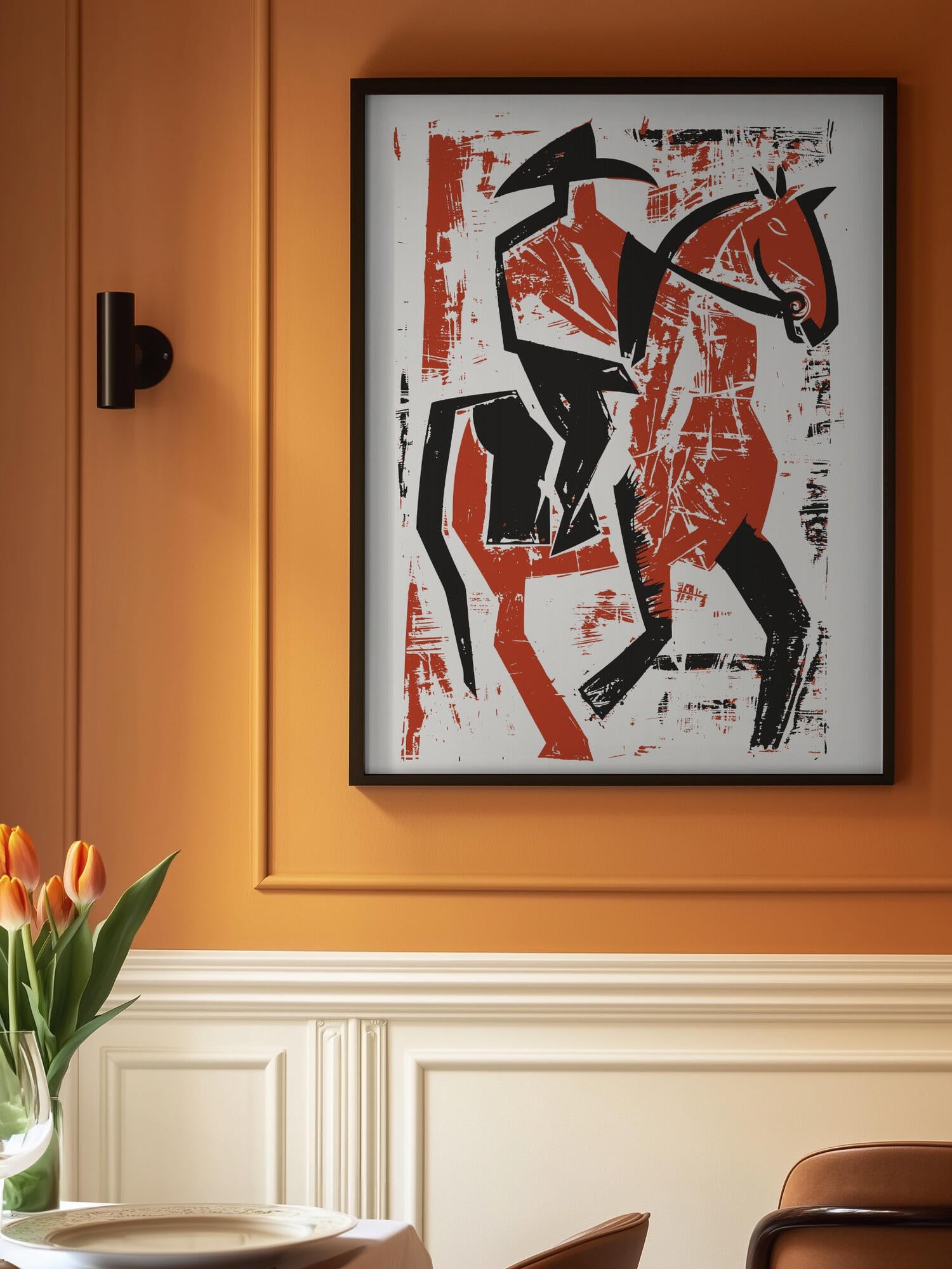 Abstract Horse Rider