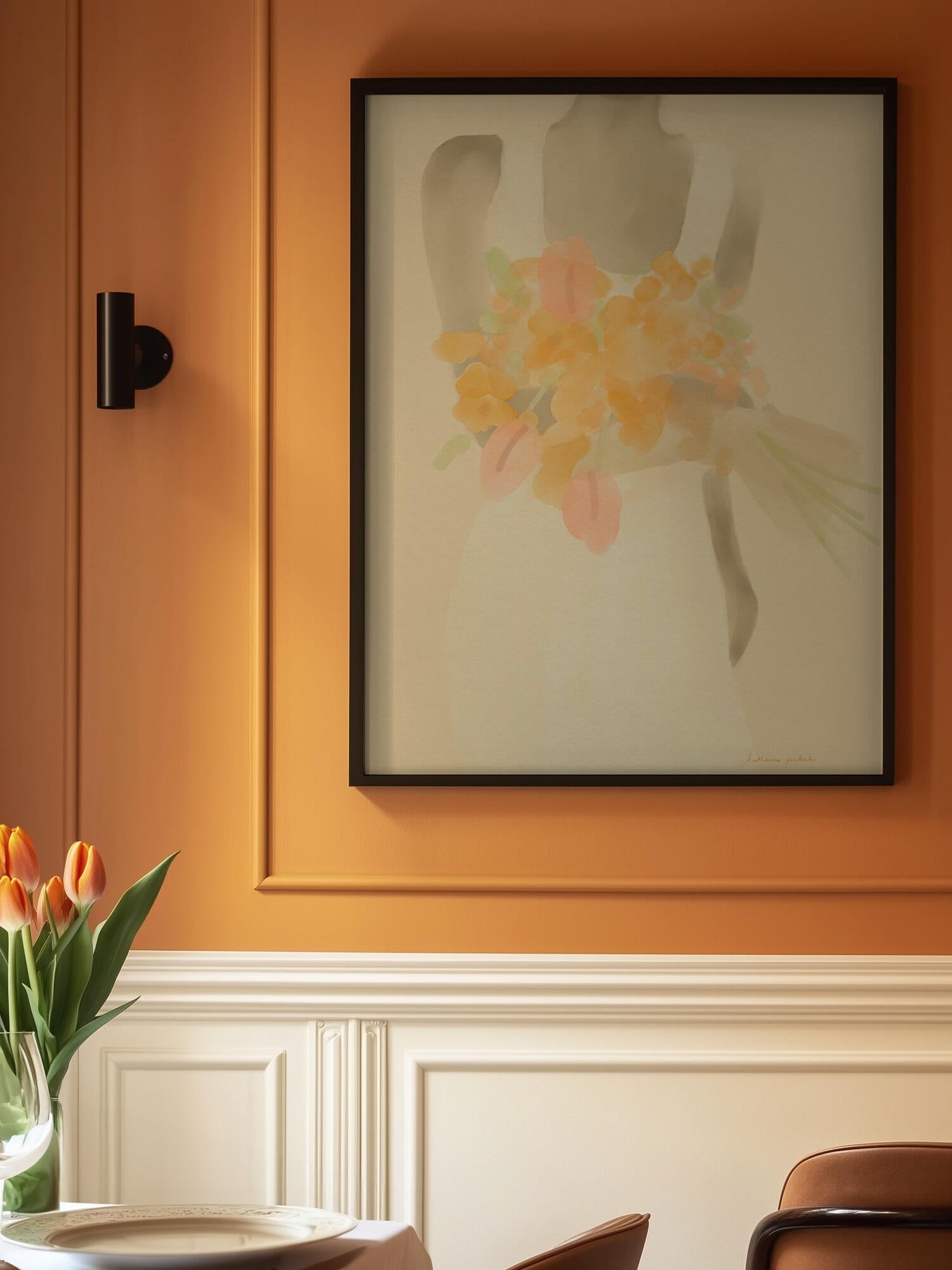Girl With Orange Flowers