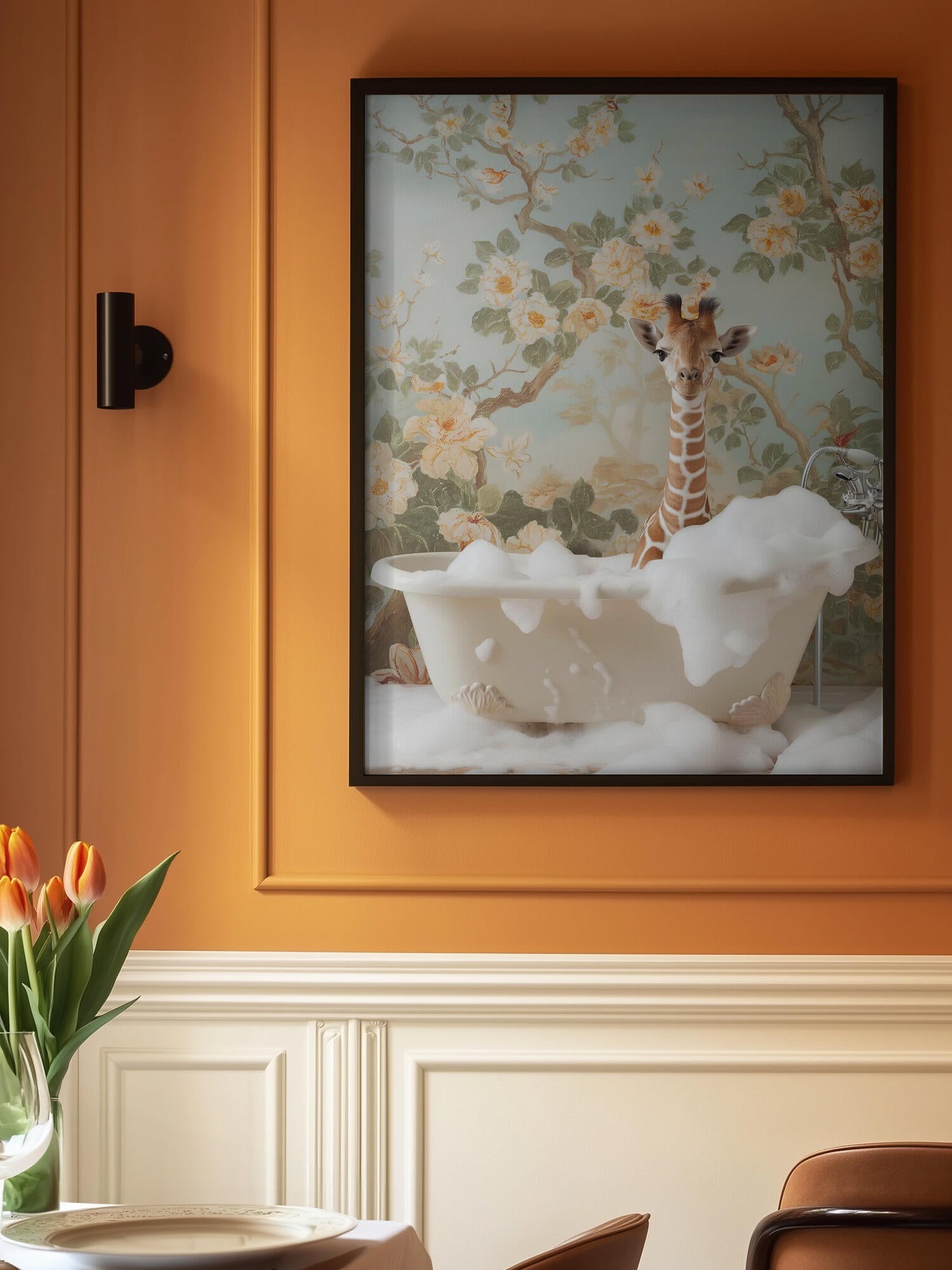 Giraffe Blossom Bath