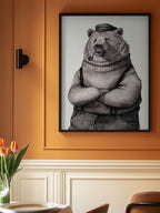 Bear In Vintage Attire