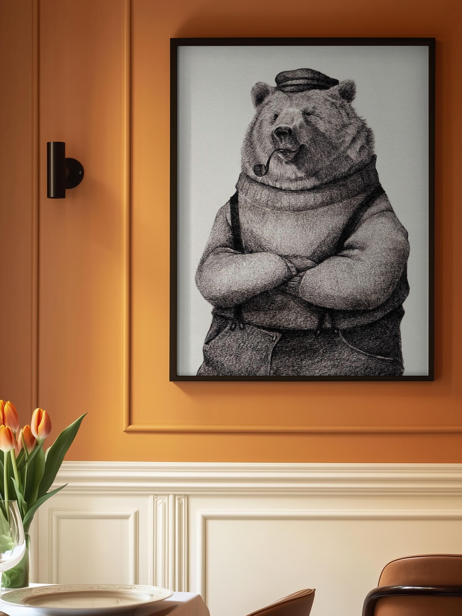 Bear In Vintage Attire
