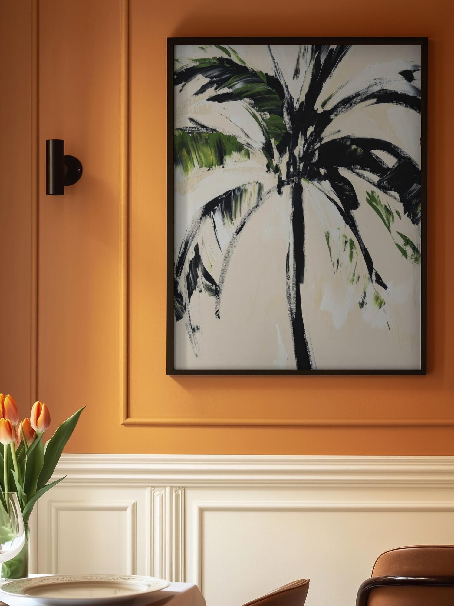Abstract Palm Tree