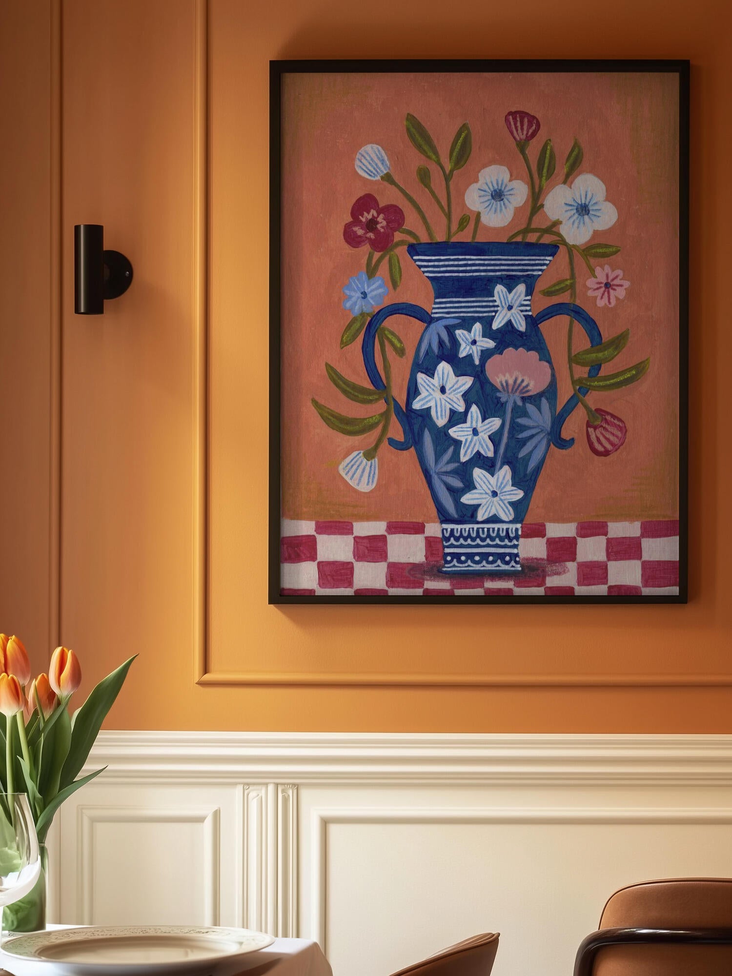 Vase Wild Flowers Bouquet