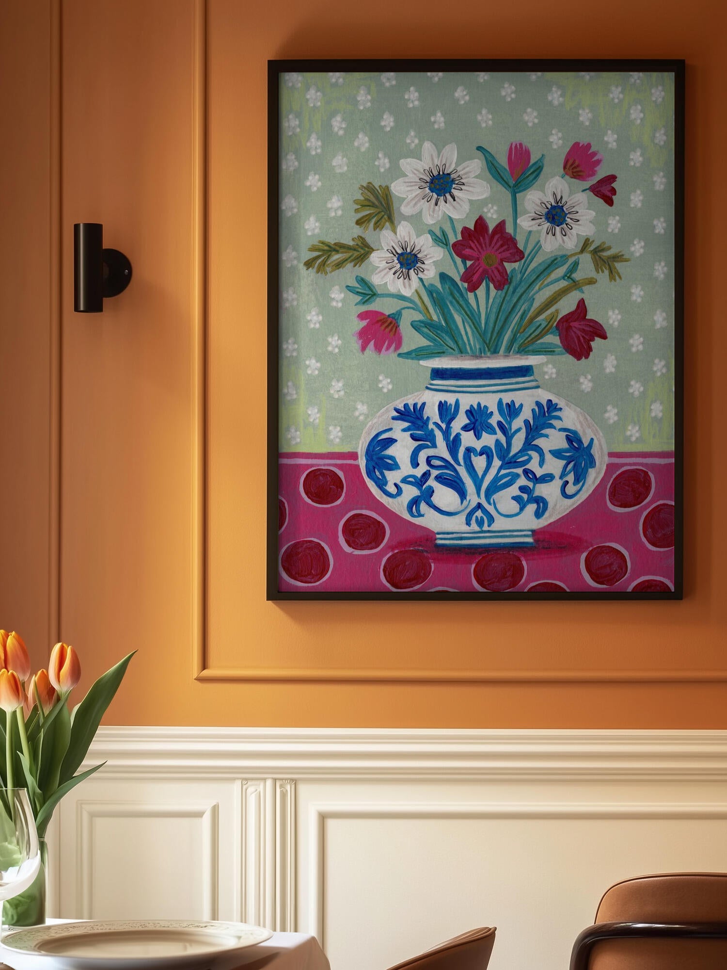 Flowers in Vase Still life