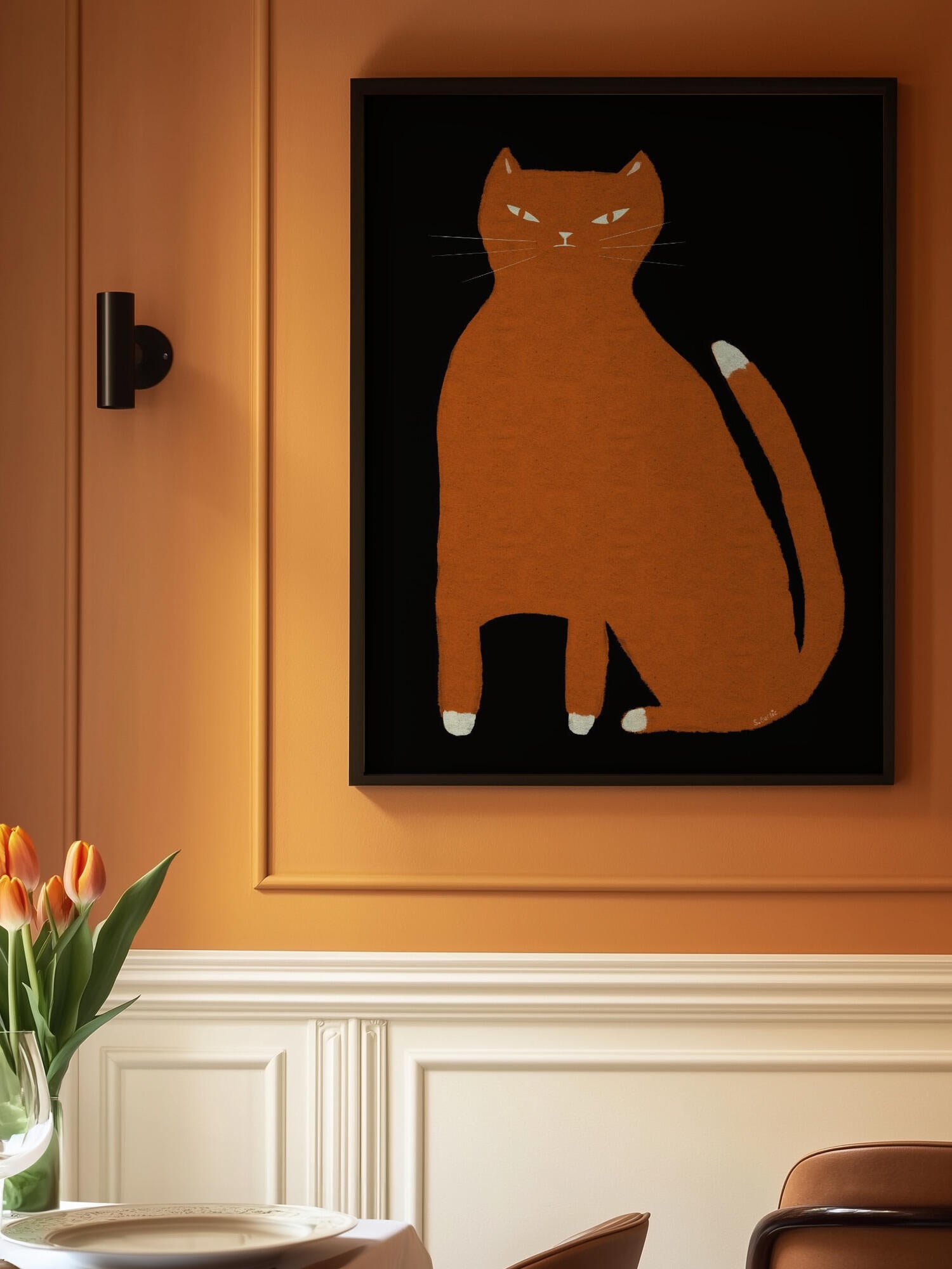 Ginger orange cat
