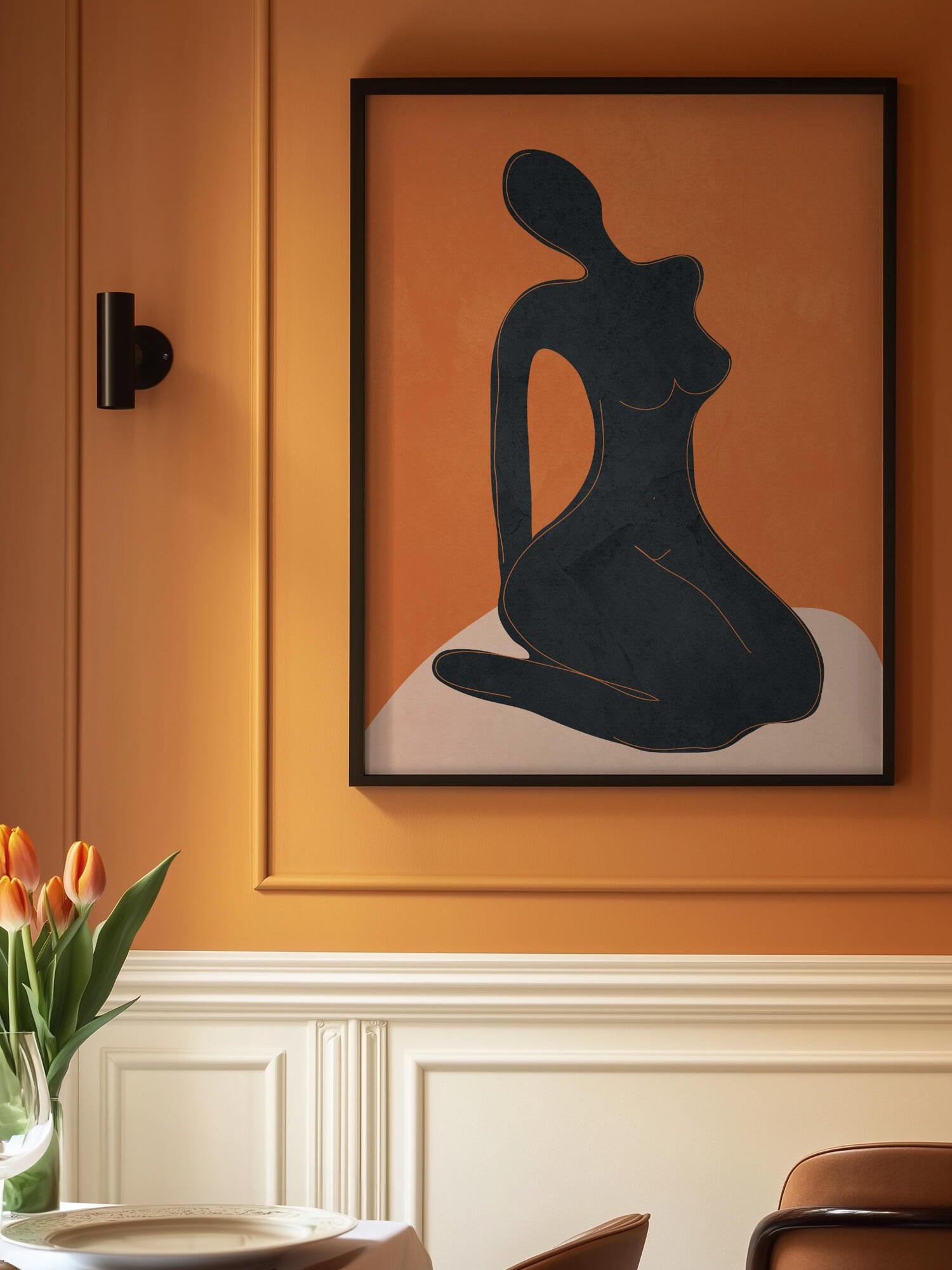 Elegant Sitting Figure