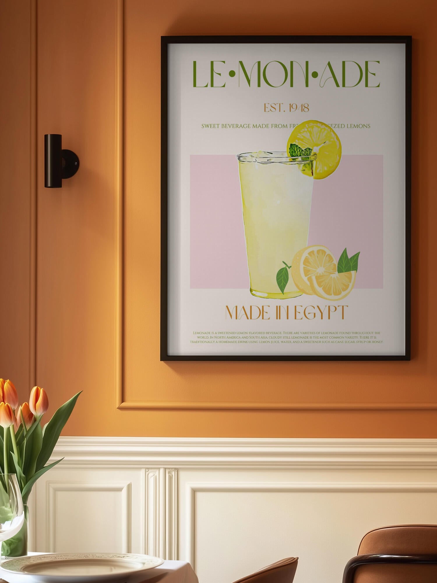 Refreshing Glass of Lemonade
