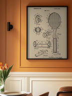 Tennis Racket Patent 1970