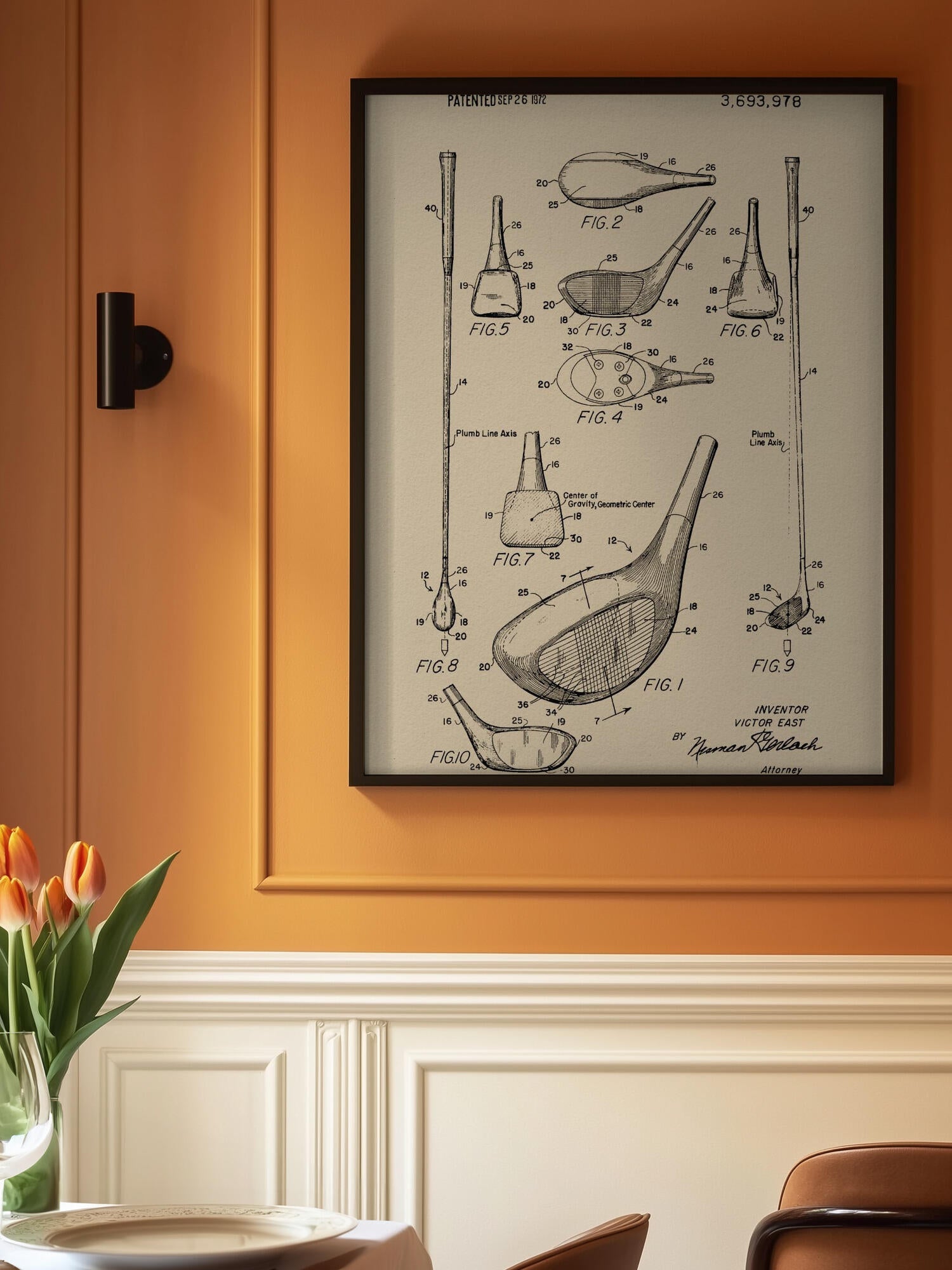 Golf Club Patent 1972