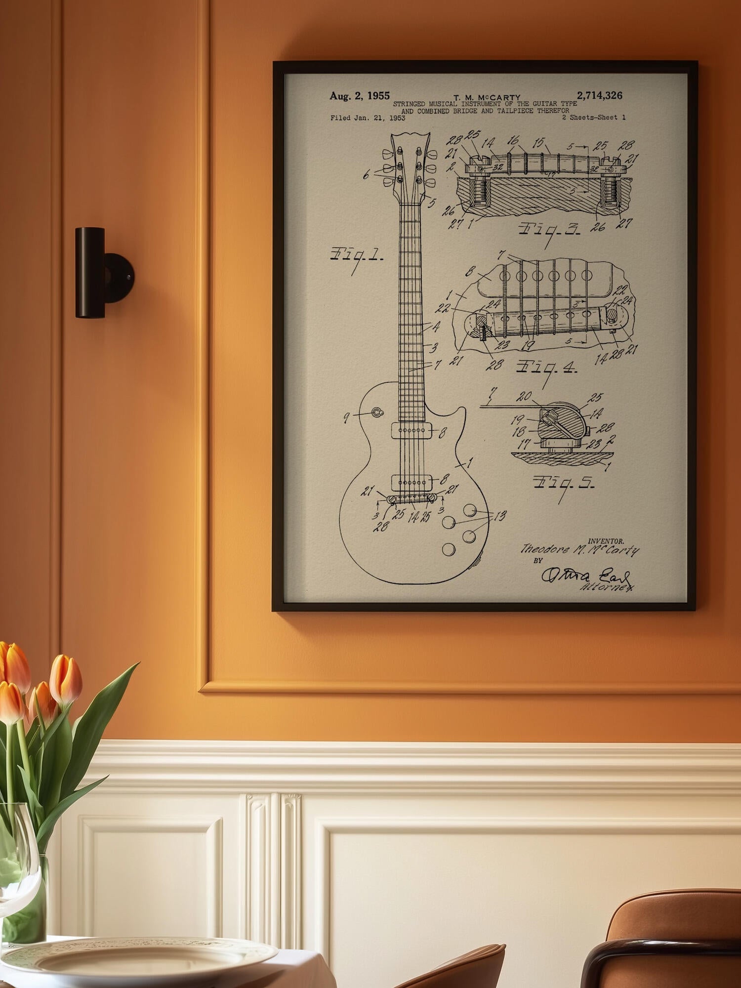 Electric Guitar Patent 1955