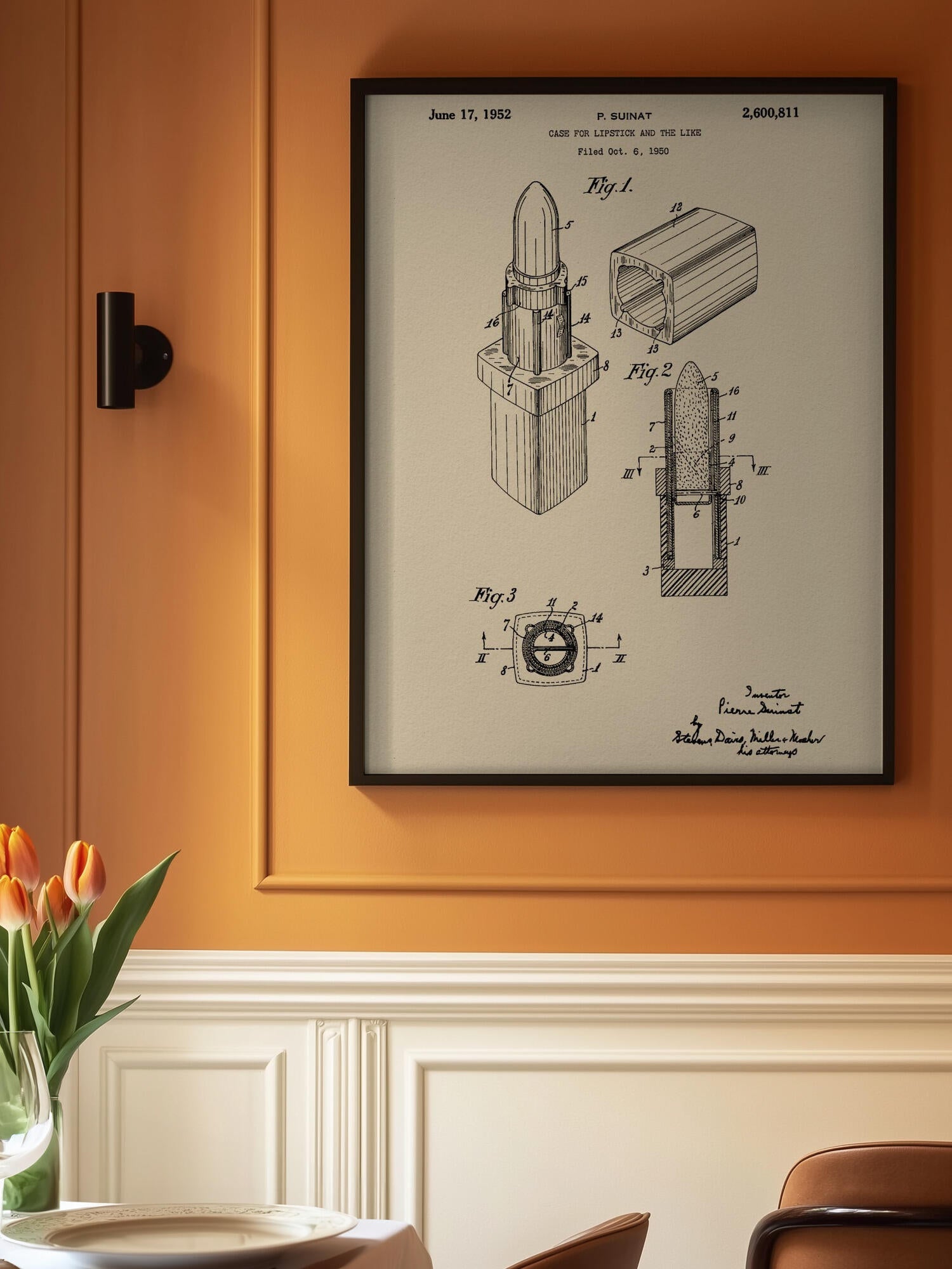 Case for Lipstick Patent 1952