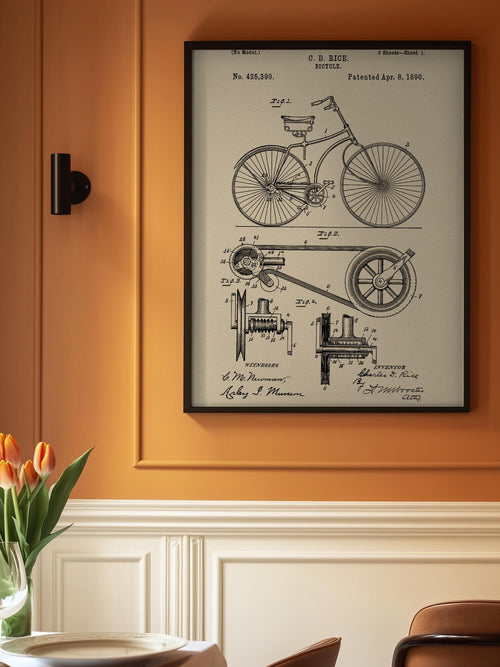 Bicycle Patent 1890