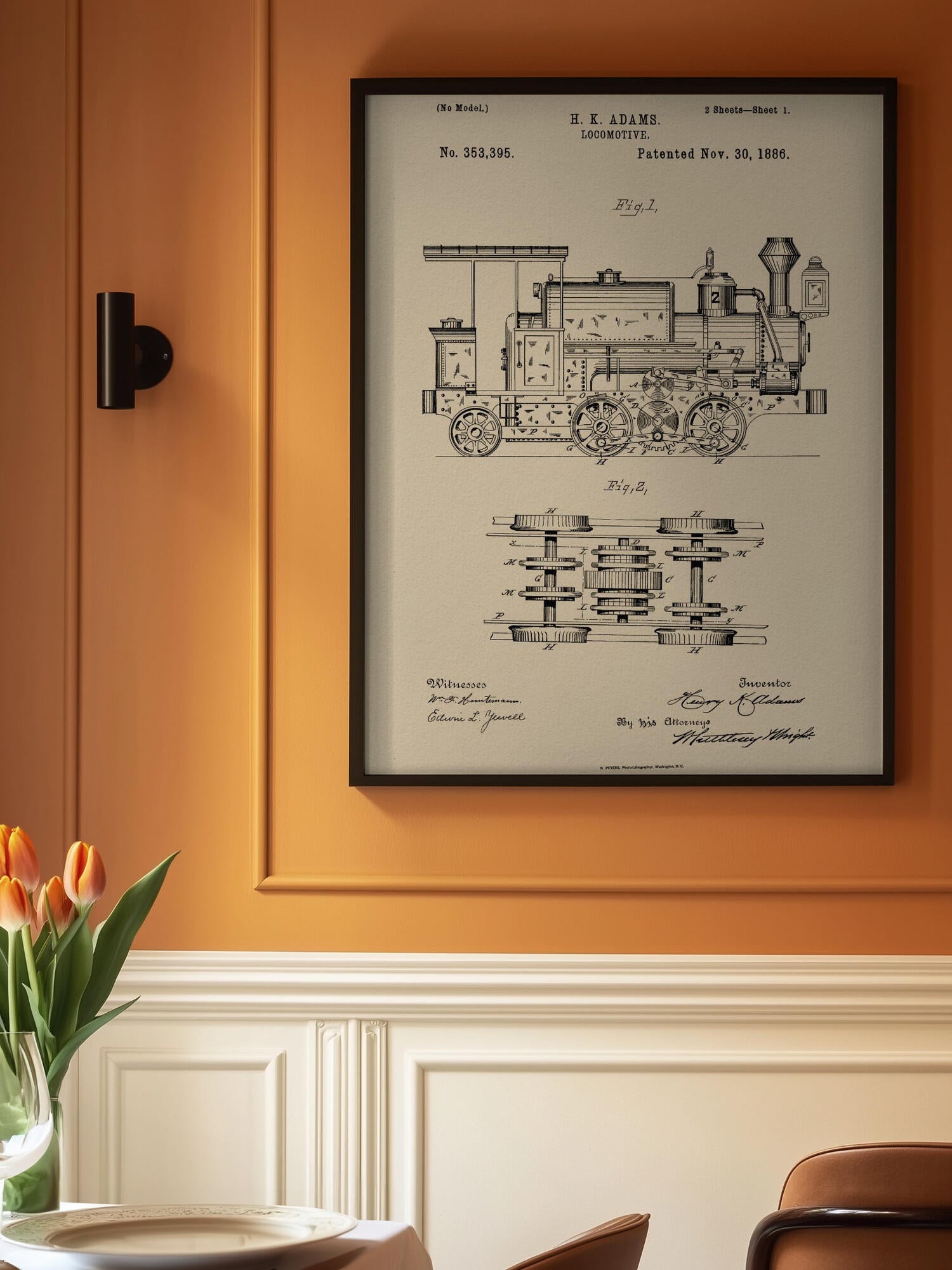 Locomotive Patent 1886