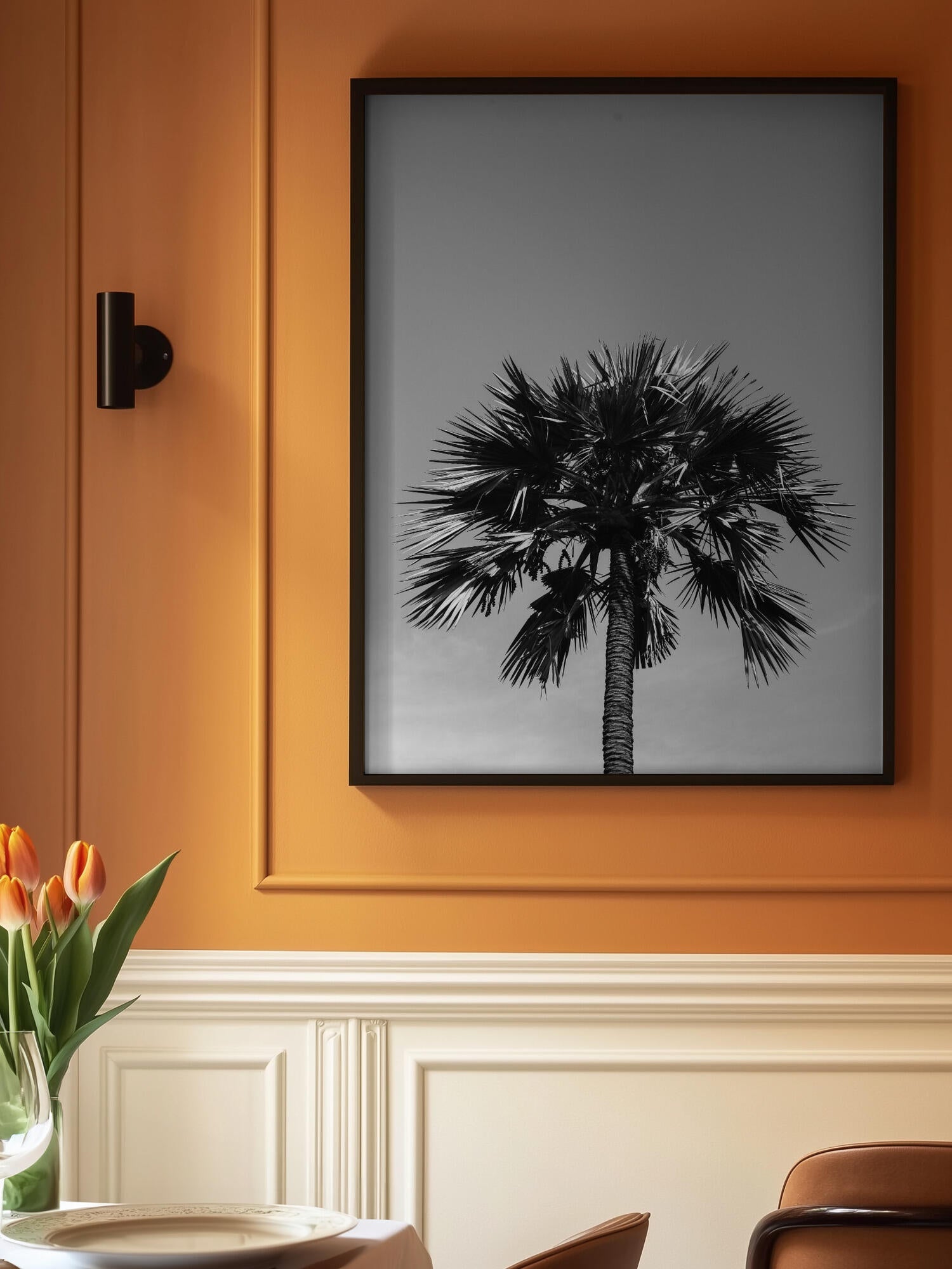 Striking Palm Silhouette