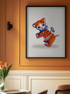 Wind Up Tiger Retro Toy By Renee Machan
