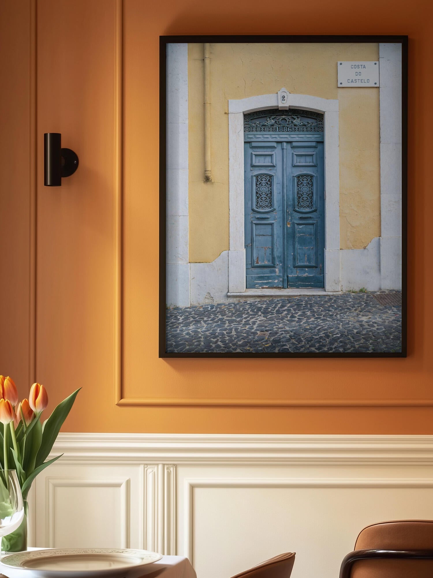 The blue door nr. 2 in Lisbon, Portugal - street and travel photography