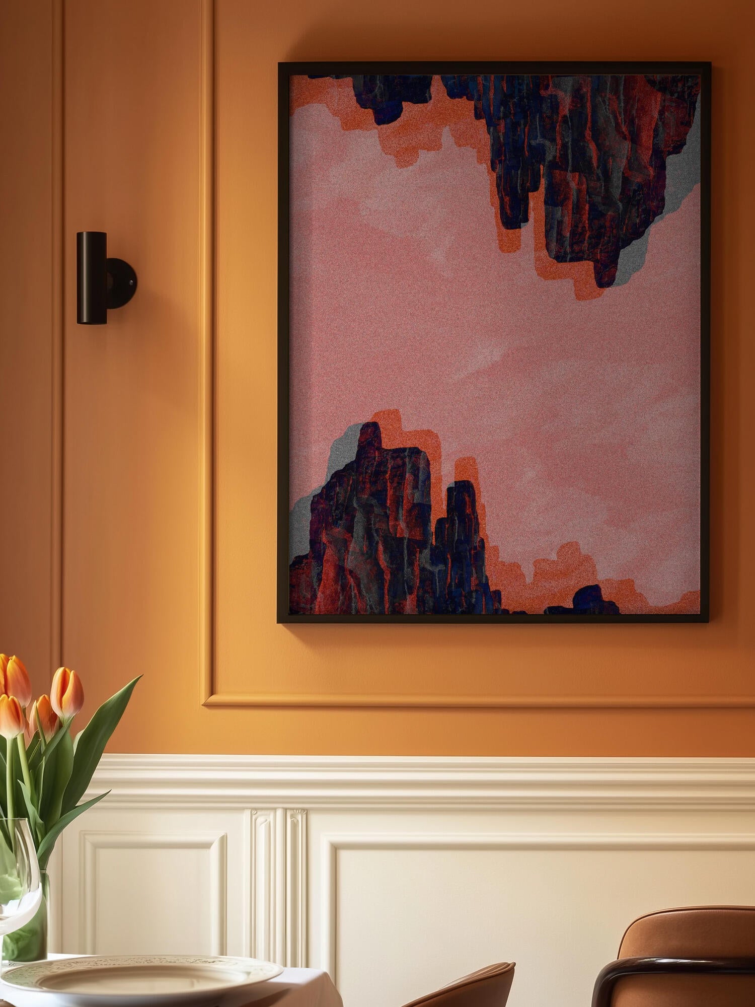 Pink Canyon Abstract