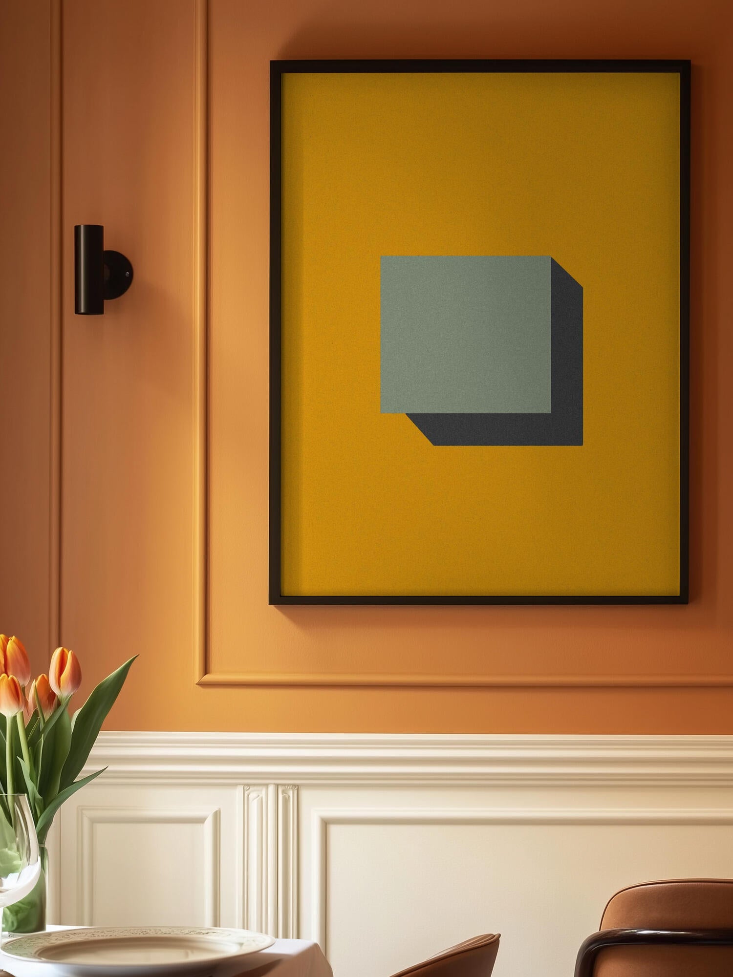 Orange Geometric Shadow