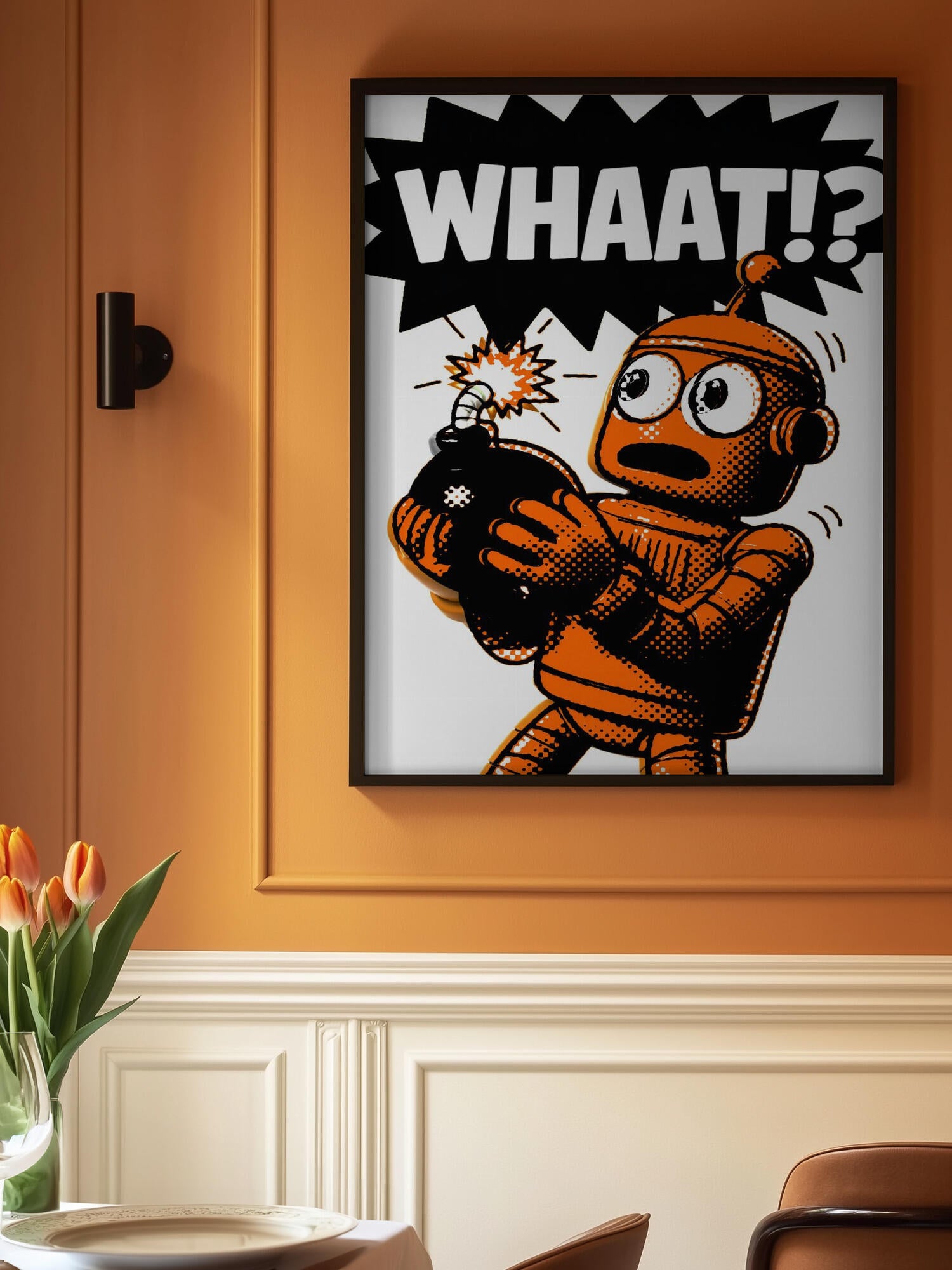 Orange Robot Bomb Shock